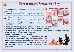 Правила пожарной безопасности в быту