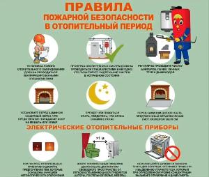 Правила пожарной безопасности в отопительный период