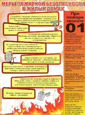 Меры пожарной безопасности в жилых домах